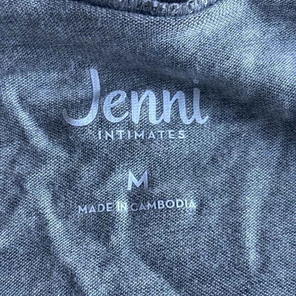 NWT Jenni Robe Soft Gray With Stars Tie Waist (MSRP $46) - Picture 4 of 5